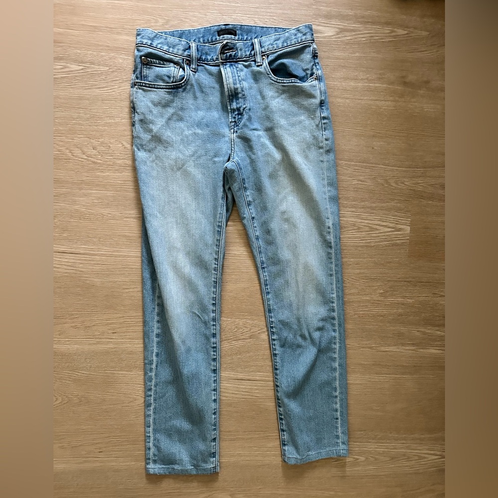 Uniqlo Men's Straight Jeans Light Denim